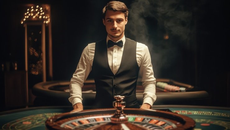 hoki108 slot.com Account Balance live-dealer studio with professional dealers and HD camera setup