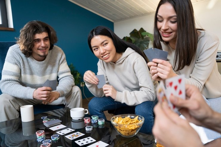 Live roulette dealer in professional casino studio